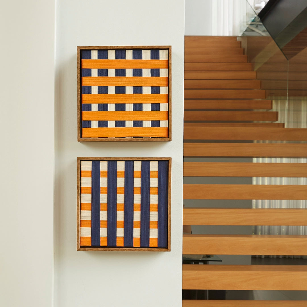 Quadro Chess Royal e Tangerina .