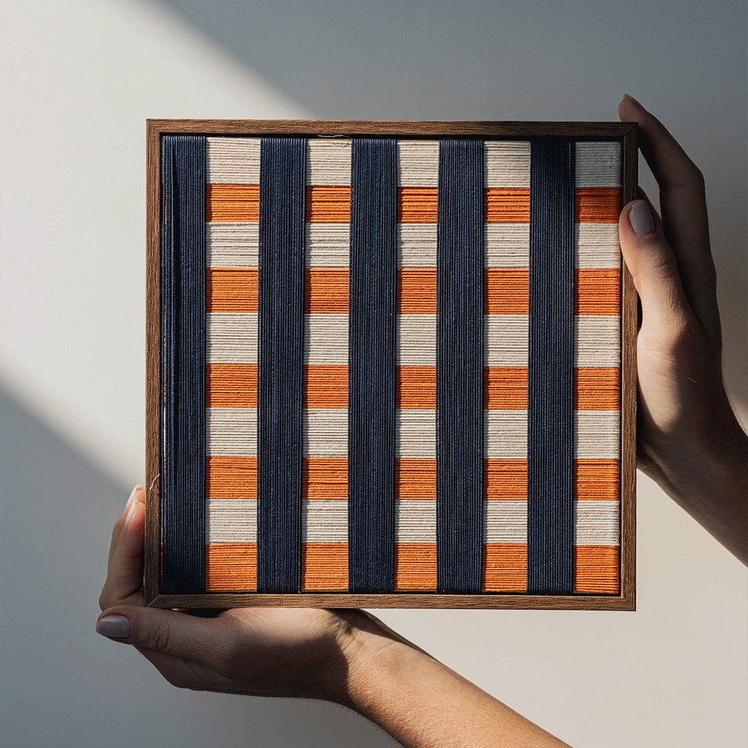 Quadro Chess Royal e Tangerina .