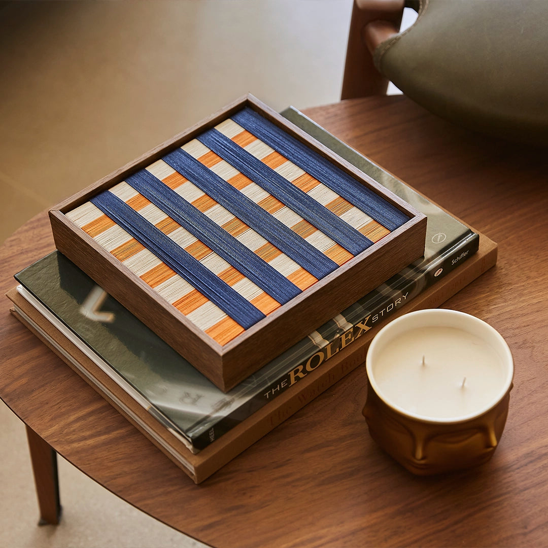 Quadro Chess Royal e Tangerina .