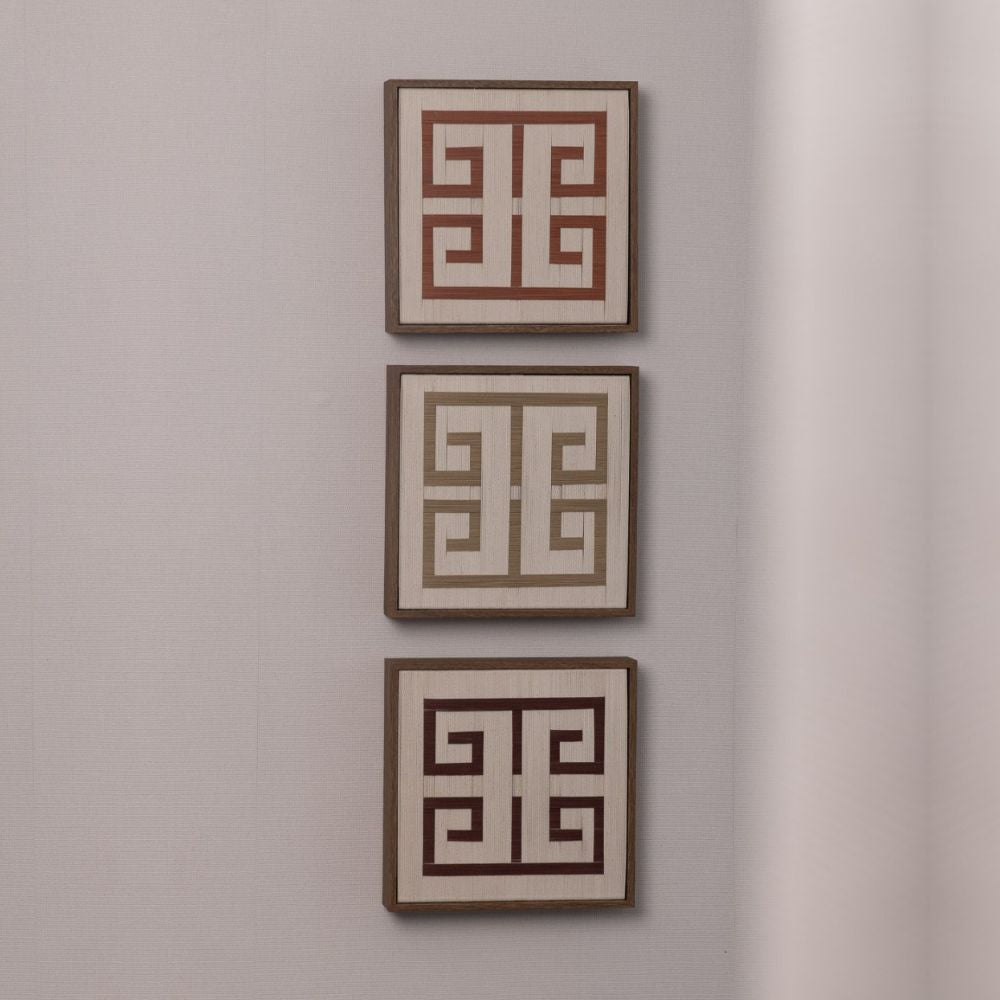 Quadro Gio Ráfia Off-White