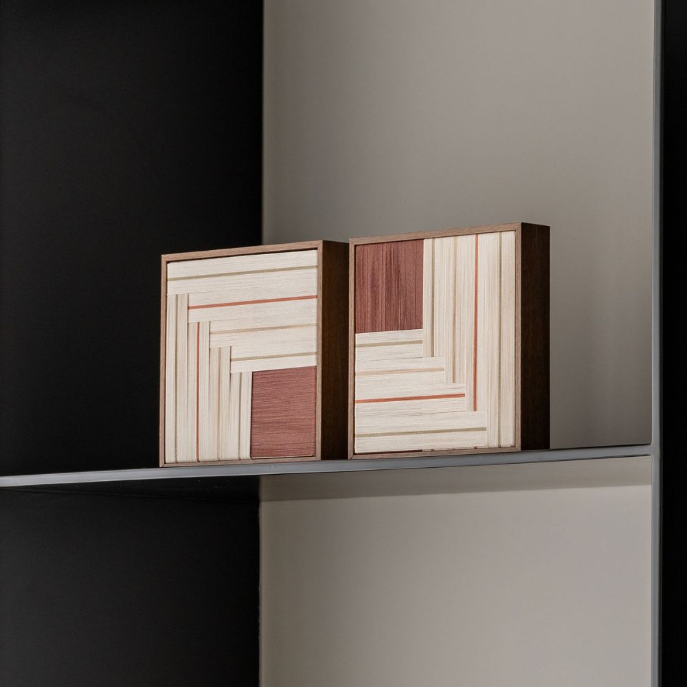Quadro Lineas Conhaque