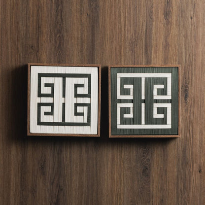 Quadro Gio Musgo Off-White