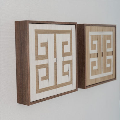 Quadro Gio Ráfia Off-White