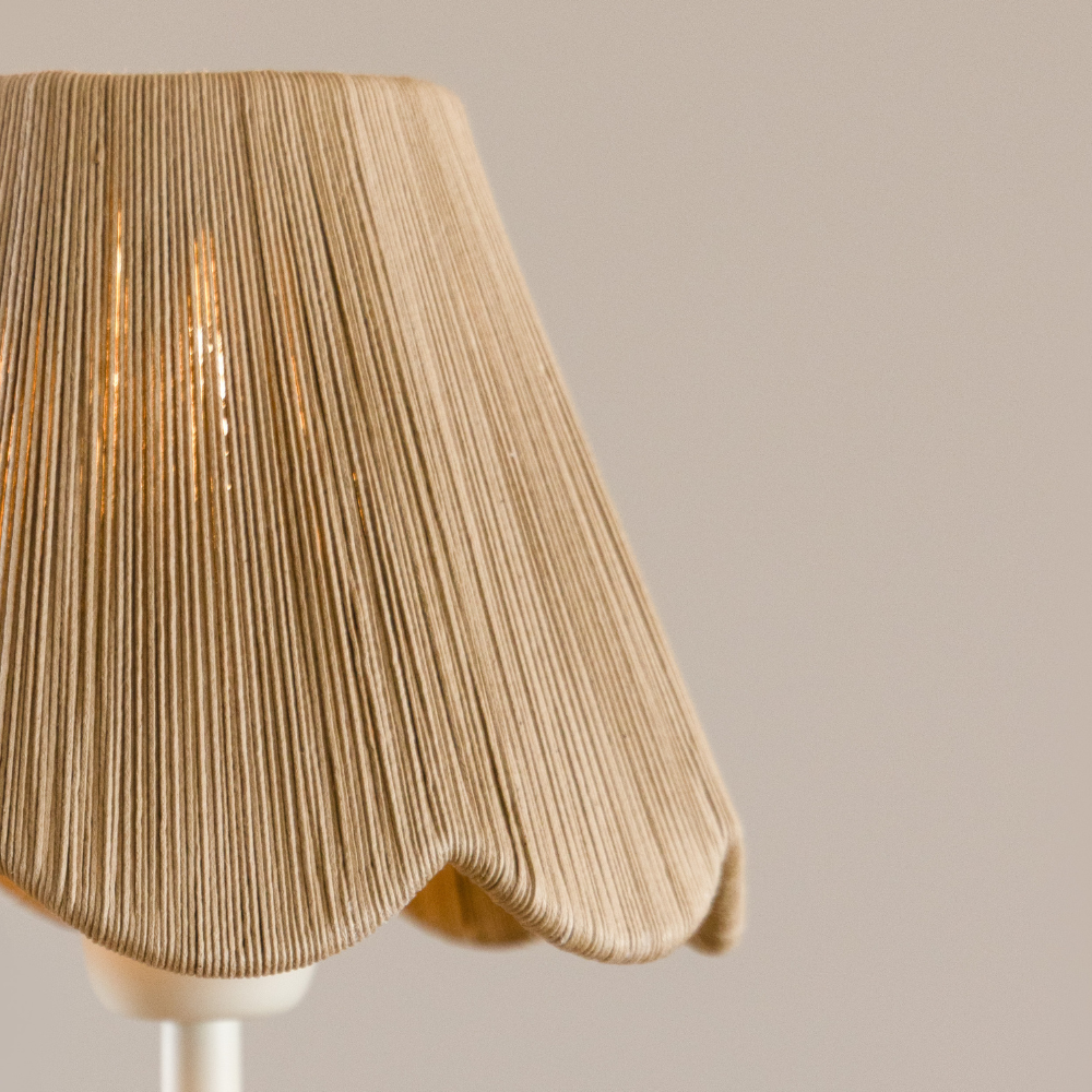 Luminária Ondas Rafia