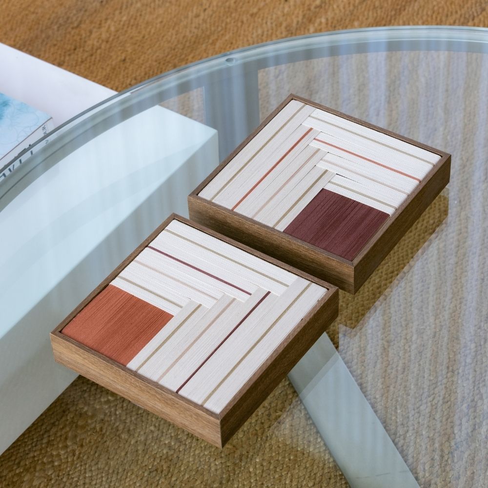Quadro Lineas Canela